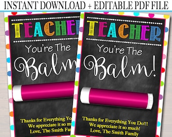 Youre the balm Etsy photograph regarding You're the Balm Teacher Free Printable identified as Youre the balm Etsy